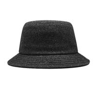 YUEZHAN Bucket Hat Hut Damen Herren Große Kopf Männer Große Größe Fischer Hut Männlich Winter Mütze Mann Plus Größe Filz Eimer Hut 56-60Cm Dunkelgrau