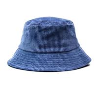 YUEZHAN Bucket Hat Hut Damen Herren Winter Retro Cord Eimer Hut Mode Designer Streetwear Fischer Mützen Strand Kappe Outdoor Unisex Hut 54-58Cm Blau
