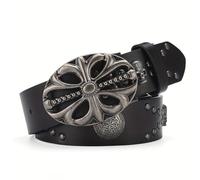 YUEZHAN Gürtel Herren Damen Gürtel Retro Denim Punk Nietengürtel Herrengürtel 1