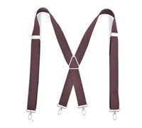 YUEZHAN Hosenträger Suspender Dreieck-Metall-X-Rückseite Klassischer Clip Mit 4 Haken Hochelastisch Für Geschäftsleute 4