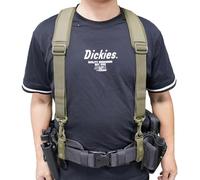 YUEZHAN Hosenträger Suspender Tough Harness Hosenträger 3,8 cm Polizei-Hosenträger Für Dienstgürtel Hosenträger-Einsteller Hosenträger Für Männer Ml911-Armeegrün