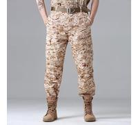 YUEZHAN Jeans Pantalon Outdoor-Ladehose Modische Tarnhose Training Taktische Herrenhose Tarnhose Körperliche Fitness Training XL Desert Camo