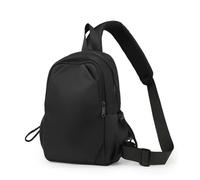 YUEZHAN Rucksäcke Daypacks Brust Tasche Für Männer Leichte Nylon Umhängetasche Herren Damen Outdoor-Crossbody-Tasche Handy Geldbörse Schwarz 31X18X10Cm Schwarz
