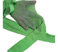 YUEZHAN Strapsstrümpfe Halterlose Strümpfe Damen Sexy Strumpfhose Glänzend Strass Anti-Rutsch-Ultra Dünne Strümpfe Durchsichtige Hohle Netz Netz Skinny Party Club Strumpfhose Grün