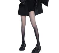 YUEZHAN Strapsstrümpfe Halterlose Strümpfe Damen-Strumpfhosen-Farbverlauf-Farbig Dünn, Weich, Anti-Rutsch-Performance-Strumpfhosen, Lange Socken, Eine Größe, Grau