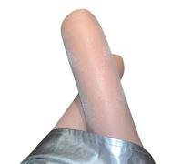 YUEZHAN Strapsstrümpfe Halterlose Strümpfe Frauen Strümpfe Glänzende Perl Ierte Hohe Elastizität Bein Nackte Strumpfhose Clubwear Light Grey