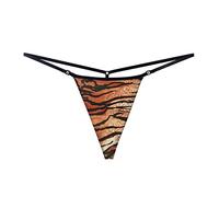 YUEZHAN Unterhosen Höschen Sexy Bikini Slim Tanga Damen Baumwoll Unterwäsche Doppelseitiger L Tiger-Print