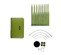 YUGSHNKFC 10 Paar Austauschbare Rundstricknadeln Mit Reißverschlussetui 2 2 Mm-5 0 Mm Aluminium Rundstricknadel Set Für Anfänger