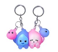 YUGSHNKFC Leuchtender Feuermann Schlüsselanhänger, einzigartiges Schlüsselzubehör, PVC Textur, modischer Schlüsselschmuck für Anime Liebhaber und jugendliche Erwachsene. Anime Schlüsselanhänger