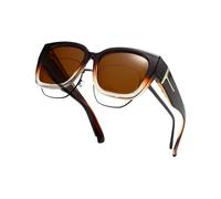 YUGSHNKFC Quadratische polarisierte Sonnenbrille, UV400-Filter für Damen | Leichtes und bequemes Tragen für Outdoor Aktivitäten, passt über Brillen, blendfrei