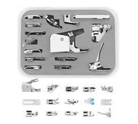 Yuhtech 15 Stücke Nähmaschine Zubehör Set, Nähfuß Walking Fuß Kit für Brother, Janome, Singer, Carina, Veritas, Dorina