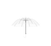 Yuhu Großer transparenter Regenschirm mit Automatik-Funktion - Durchsichtiger Stockschirm 100 cm Ø - Leichter XXL Regenschirm mit Kunststoffgriff für Damen Herren Hochzeit