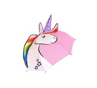 Yuhu.kids Regenschirm Kinder 3D | Einhorn | Prinzessin | Drache | Weltall | für Jungen und Mädchen | Stockschirm | Geschenke | Regenschirm Schule | Schirm | verschiedene Designs (Einhorn)