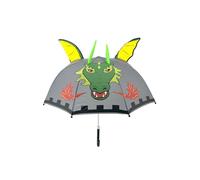 Yuhu.kids Regenschirm Kinder 3D | Einhorn | Prinzessin | Drache | Weltall | für Jungen und Mädchen | Stockschirm | Geschenke | Regenschirm Schule | Schirm | verschiedene Designs (Drache)