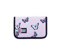 Yuhu.kids ST.Right Federmappe | für Kinder | Jungen und Mädchen | Mäppchen | Verschiedene Designs | Einschulung | Federmäppchen | Federtasche | Etui Schule (Schmetterling)