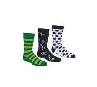 Yuhu Stoppersocken Kinder | Fußball 3er Pack | mit Antirutsch-Sohle | ABS-Socken für Jungen Größen 19-38 (DE/NL/SE/PL, Numerisch, 23, 26, Regular, Fußball)