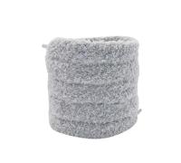 Yulakes Plüschschnürung 2 Paar 1.5cm Runde Fuzzy Laces Schnürsenkel 120cm Schnürsenkel Universal Weiche Schuhbänder aus Plüsch Flauschige Schnürsenkel für Sneaker Segeltuch Schuhe (Grau)
