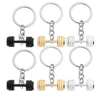 YULIAO 6 Stück Dumbbell Keychain, Anhänger für Fitnessstudio, Schlüsselanhänger Metall, American Metal Schlüsselanhänger, Sie Können Es Einem Freund Schenken, Fitness-Geschenke, For All Athletes