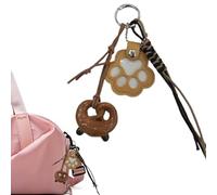 Yulokdwi Katzenhaar Schlüsselanhänger - Katzen Abdruck Schlüsselband Andenken,Leichtes Charm Andenken Sammler für Lebenserinnerungen Familien Zuhause Kätzchen