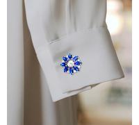 Yulokdwi -Knopfabdeckungen,Kristall-Knopfabdeckungen - Glänzende Kristallverzierungen Manschettenknöpfe mit Knopfabdeckung,Modische Kleidungsdekoration, Ärmelknopf-Clips für Damen