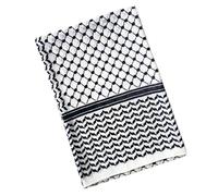 Yulokdwi Palästinensischer Schal | Kuffiyeh Palästina | Arabischer Shemagh-, Wüsten-Shemagh-Wickeltuch Aus Dem Nahen Osten, Arabischer Kostümschal, 125 X 125 Cm