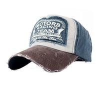 YULOONG Classic Baseball Cap 100% Baumwolle Vintage Washed Denim Dad Hat Verstellbare Größe für Männer Frauen Unisex (Braun A)