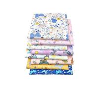 YUMILI 8 Stück Baumwollstoff Patchwork, DIY Patchwork, Stoffe Baumwolle tuch, 50 X 50 cm DIY Baumwolltuch Blumenmuster Nähen Stoff für Kunsthandwerk, Craft, Nähen (Schmetterling)