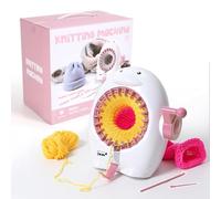 YUMILI Strickmaschine, 22 Nadeln, 833-1 Zylinder, handbetrieben, pädagogisches Spielzeug, DIY-Webmaschine für Kinder mit Verstärkungsteilen zum Basteln von Strickmützen, schals und -socken