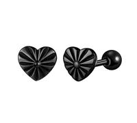 Yumilok Damen Ohrringe Ohrstecker Herz Edelstahl Herren Ohrringe Piercing Huggie Hypoallergen Herz Gestüt Ohrstecker Creolen