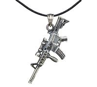 Yumilok Herren-Ketten Halskette mit Anhänger in 925 Sterling Silber Rock Stil mit 45cm Singapurkette Modeschmuck Geschenk für Männer Jungen