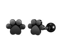 Yumilok Katze Paw Ohrringe Kinder Herren Ohrringe Katze Ohrstecker Ohrringe Edelstahl Schmuck Tier Katze Fußabdruck Ohrringe für Mädchen Damen