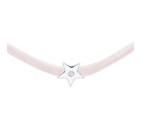 Yumilok Kette Damen Halskette Collier 925 Sterling Silber Choker Rose Samtseil Sterne für Damen Frauen