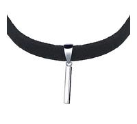 Yumilok Kette Damen Halskette Collier 925 Sterling Silber Choker Samtseil schwarz für Damen Muttertag