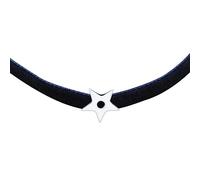 Yumilok Kette Damen Halskette Collier 925 Sterling Silber Choker Samtseil Schwarz Sterne für Damen Freundin