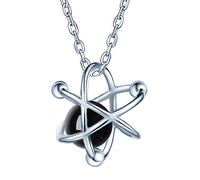 Yumilok "Planet Umgibt Universum"925 Sterling Silber Fashion Halskette Kette mit Kristall Anhänger Geschenk für Liebste