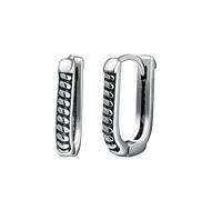 Yumilok Punk U Form Creolen Ohrringe Geometrie Männer Ohrringe Edelstahl Herren Ohrringe Titan Ohrringe Damen Huggie Knorpel Piercing