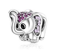 YUMINN Elephant Charms für 925 Sterling Silber für Frauen Armbänder & Halsketten Dangle Anhänger für Weihnachten Valentinstag Muttertag Schmuck Geschenke für Mädchen