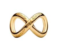 YUMINN Golden Infinity Love Charms 925 Sterling Silber für Armbänder und Halsketten Anhänger Perlen Valentinstag Muttertag Schmuck Geschenke für Frauen