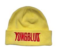 Rock Off officially licensed products Yungblud Mütze Beanie Rot Logo Nue offiziell Unisex Gelb One Size
