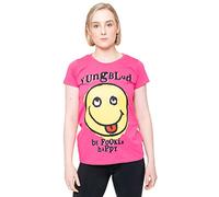 Yungblud T Shirt Raver Smile Logo Nue offiziell Damen Skinny Fit Rosa M