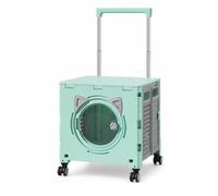 Yunmeryker Einkaufstrolley klappbar, Einkaufstrolley Treppensteig, Trolley Einkaufstrolley bis 30 kg, Einkaufstrolleys für, Minzgrün, Vierräder mit Universalrädern