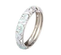 YUNNIAN Armband aus Zn-Legierung, kann geöffnet werden, ethnische Inspiration für Frauen, afrikanischer Schmuck, Hawaii-Schmuck, Kulturerklärung, Armband für Damen, Emaille, Zinklegierung, One Size