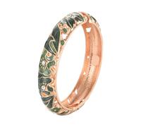 YUNNIAN Armband aus Zn-Legierung, kann geöffnet werden, ethnische Inspiration für Frauen, afrikanischer Schmuck, Hawaii-Schmuck, Kulturerklärung, Armband für Damen, Emaille, Zinklegierung, One Size