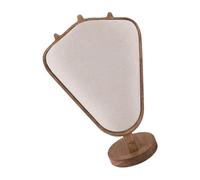 YUNNIAN Schmuckständer Aus Natürlichem Leinen Mit Dreieckiger Basis Für Halskette Und Anhänger. Ausstellungsständer Für Schmuck Aus Hanfstoff