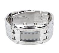 Yunseity Herrenhandgelenkuhr, Genaue Legierung Exquisite Überwachung von Undurchlässigen Männern für die Partei für den Vater (Herren Silber)