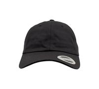 Flexfit Kappe FX6245CM Low-Profile Baumwoll-Twill farblich passende Schirmunterseite Schwarz