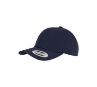 Yupoong Flexfit Low Profile Cotton Twill Unisex Dad Hat Cap für Damen und Herren, 6 Panel Baseball Cap unstructured mit Messingverschluss, navy, One Size