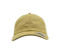Yupoong Flexfit Low Profile Cotton Twill Unisex Dad Hat Cap für Damen und Herren, 6 Panel Baseball Cap unstructured mit Messingverschluss, curry, One Size