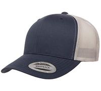Yupoong Herren Einzeln Trucker-Mütze, Marineblau/silberfarben, Einheitsgröße