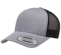 Yupoong Herren Single Trucker-Mütze, Heather/Black, Einheitsgröße
